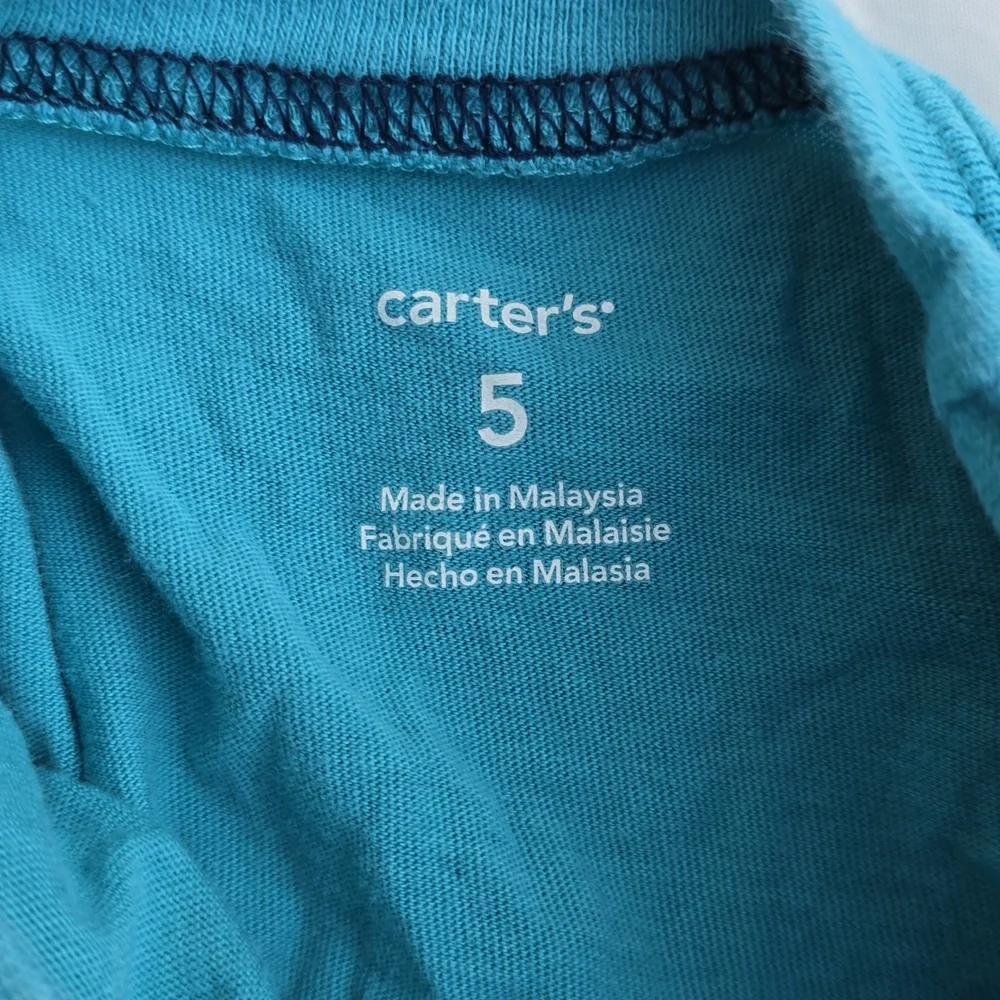 Carters Boys Blue Long-Sleeve Moose & Fox Canoe Tee